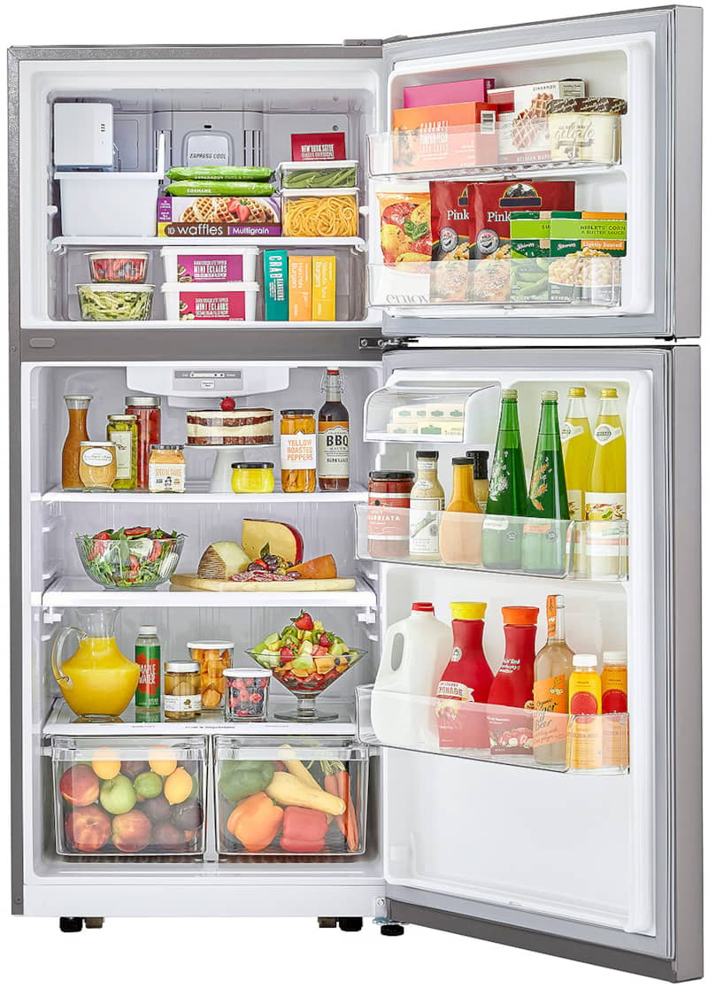 LG 20 Cu. Ft. Stainless Steel Top Freezer Refrigerator - Intensery