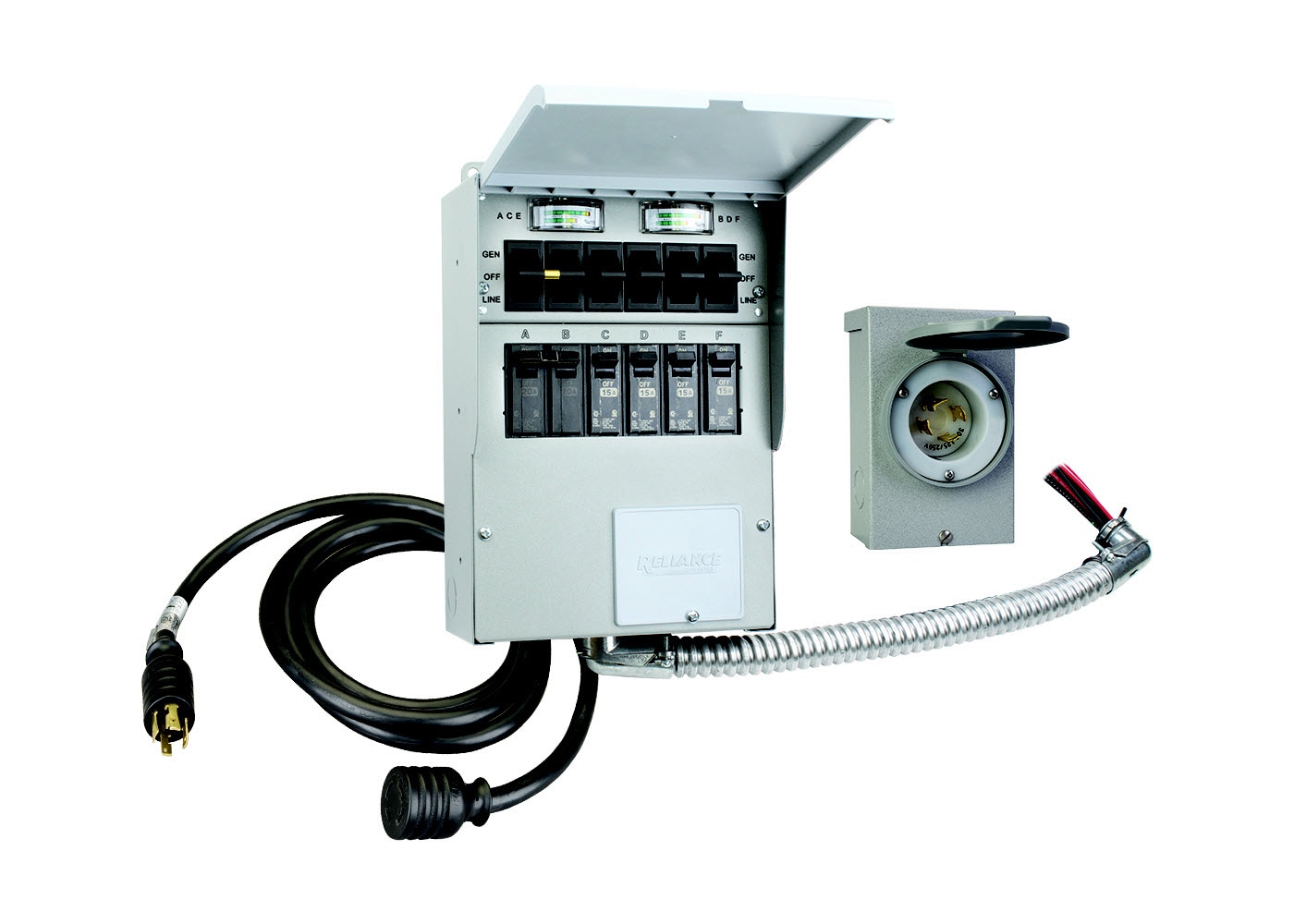 Reliance 8000-Watt Generator Transfer Switch Kit 306LRK - Intensery
