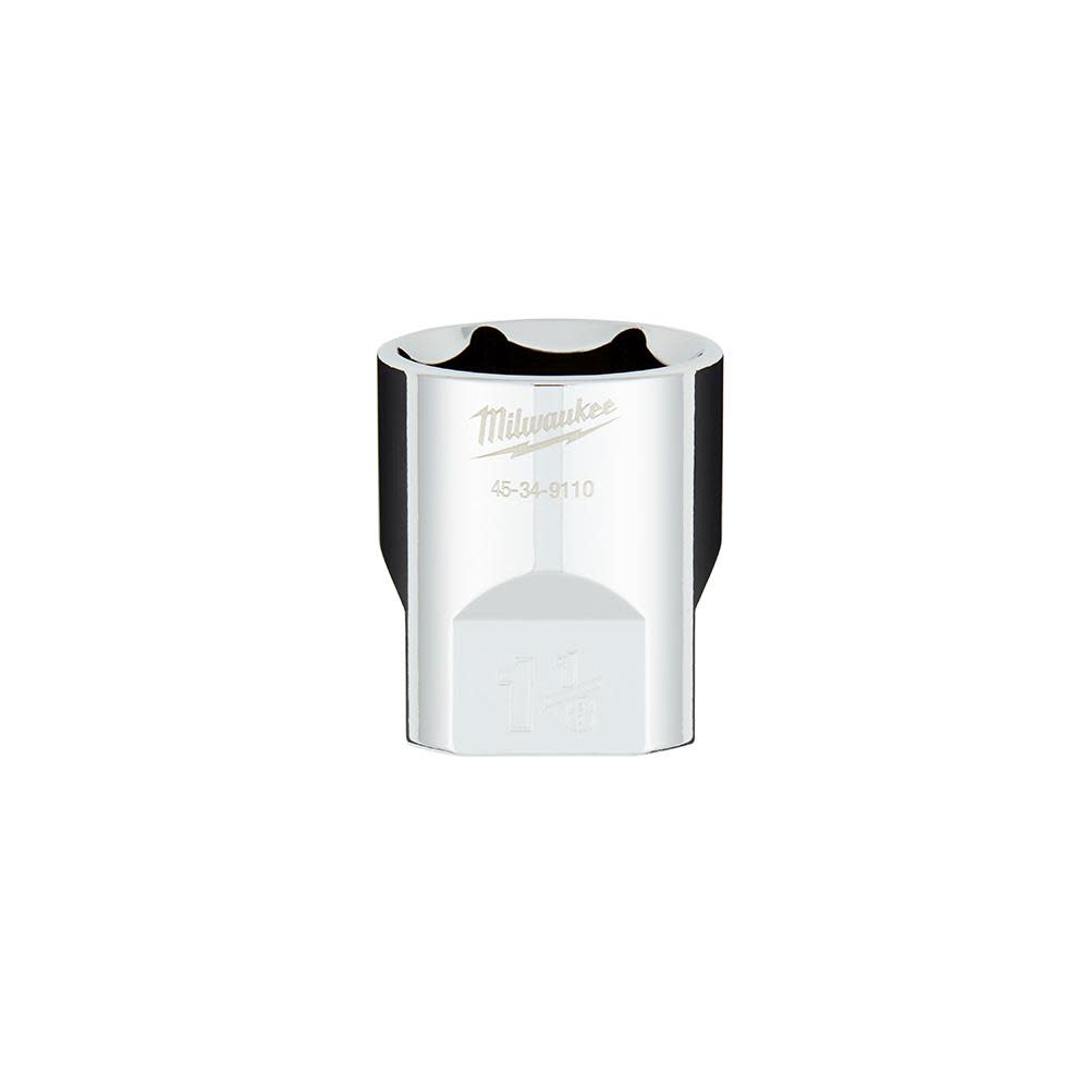 Milwaukee 1/2 in. Drive 1-1/8 in. SAE 6-Point Socket with FOUR FLAT Sides 45-34-9110 from Milwaukee - Intensery