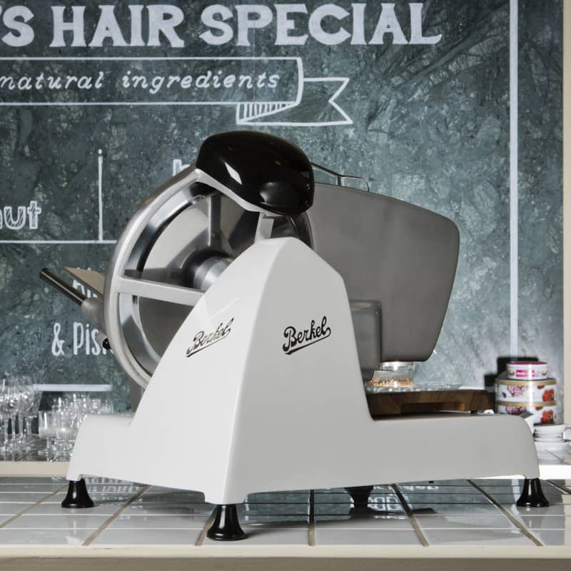 Berkel Red Line 250 White Electric Food Slicer - Intensery