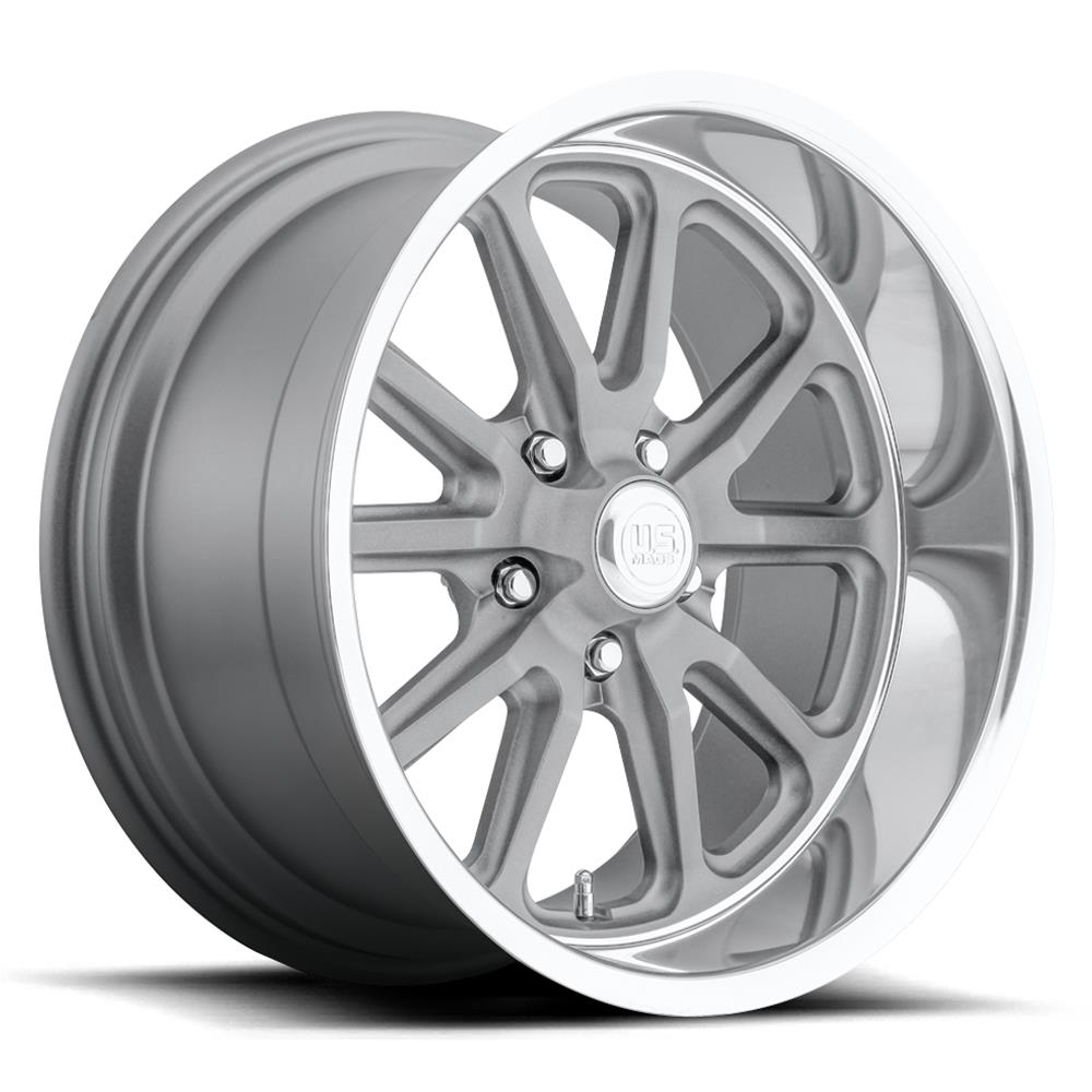 U.S. Mags U11118807345 U.S. Mags Rambler U111 Gunmetal with Machined Lip Wheels - Intensery