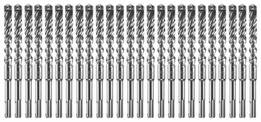 Bosch 25 pc. 1/2 In. x 4 In. x 6 In. SDS-plus Bulldog Xtreme Carbide Rotary Hammer Drill Bits HCFC2081B25 from Bosch - Intensery