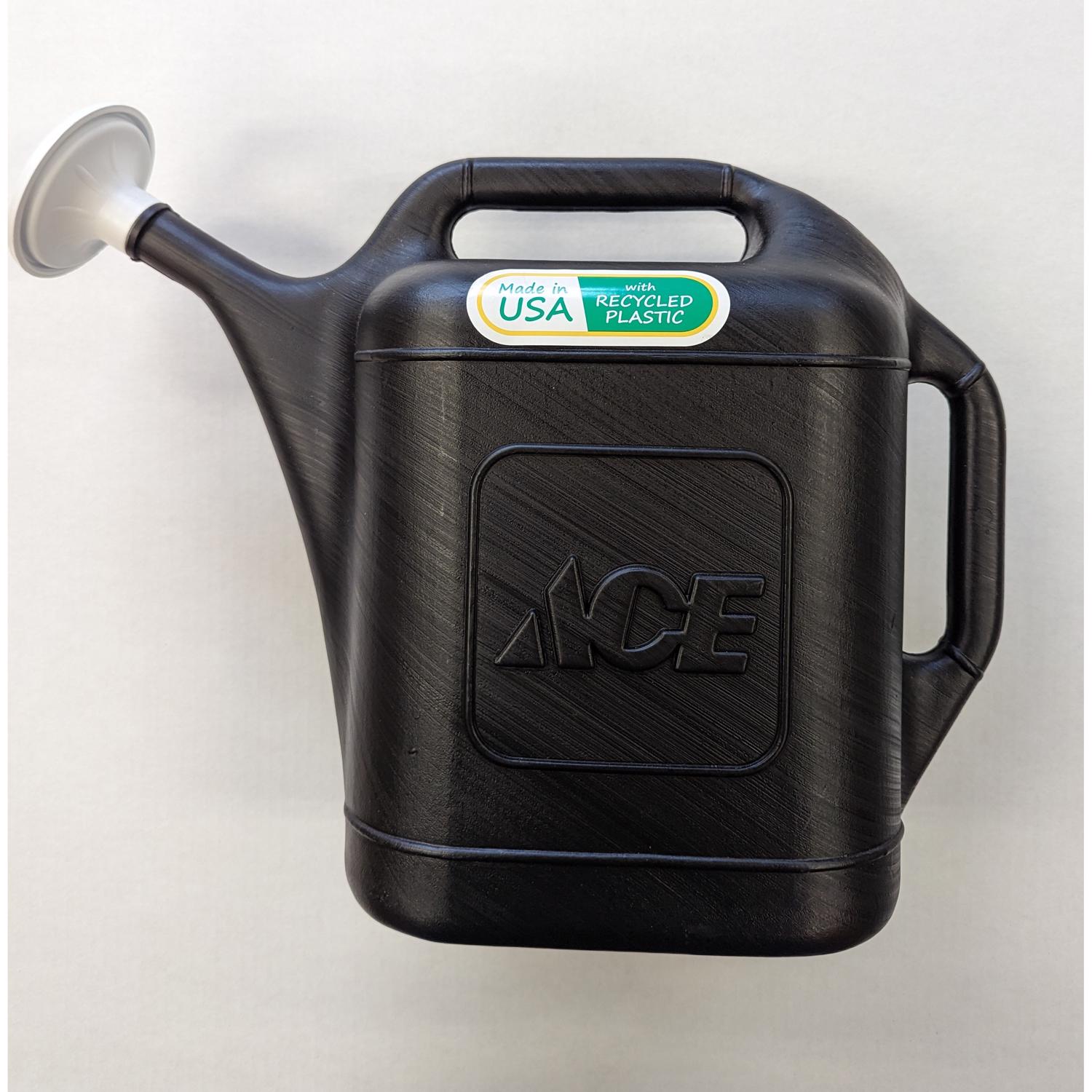 Ace Black 2 gal Plastic Watering Can - Intensery