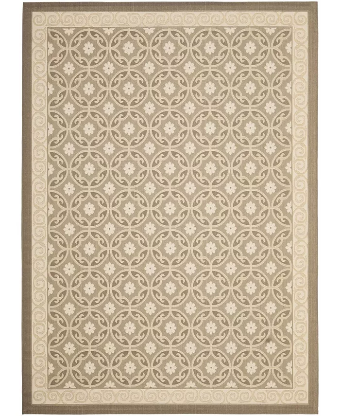 Safavieh Courtyard Beige 8' x 11' Outdoor Area Rug - Intensery