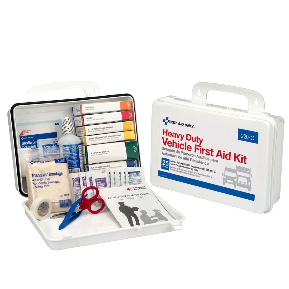 First Aid Only Vehicle First Aid Kit 25 Person Plastic Case - Intensery