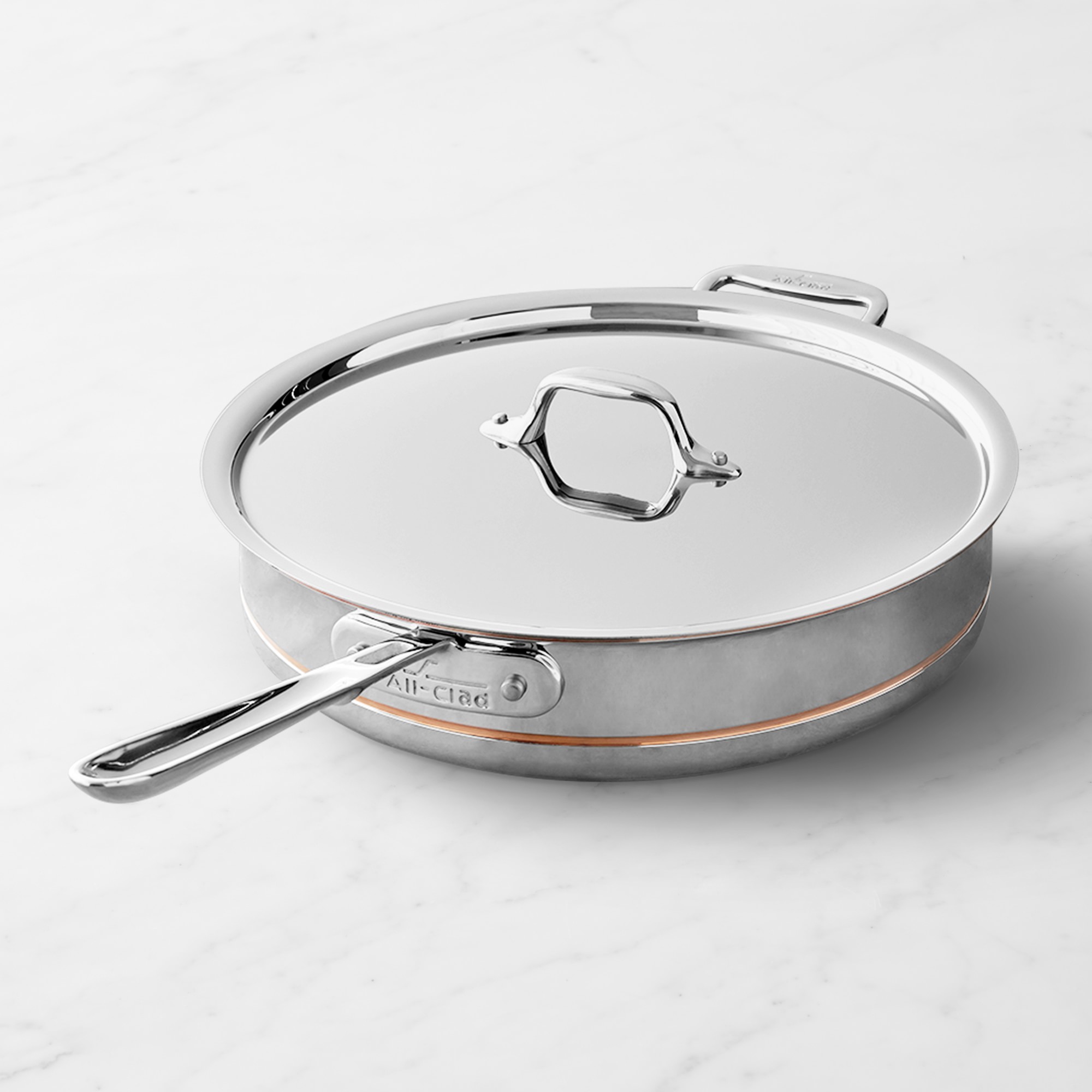 All-Clad Copper Core Deep Sauté Pan， 5-Qt. - Intensery
