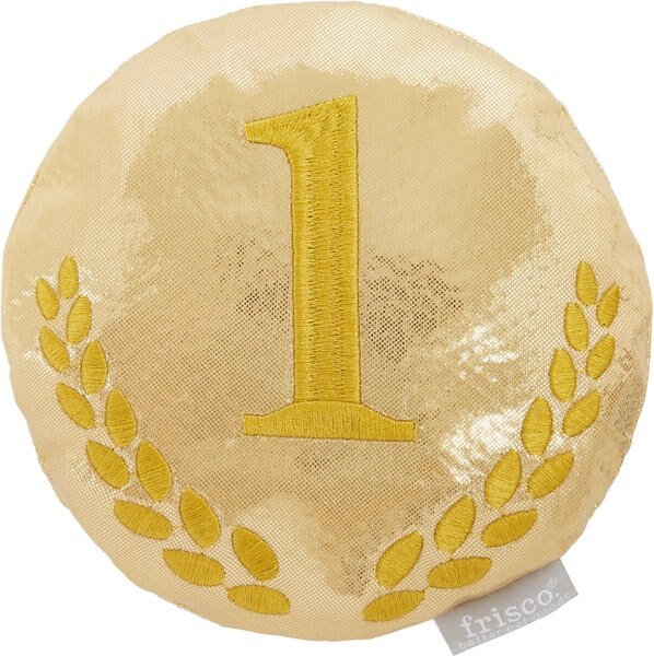 Frisco Gold Medal Round Plush Squeaky Dog Toy - Intensery