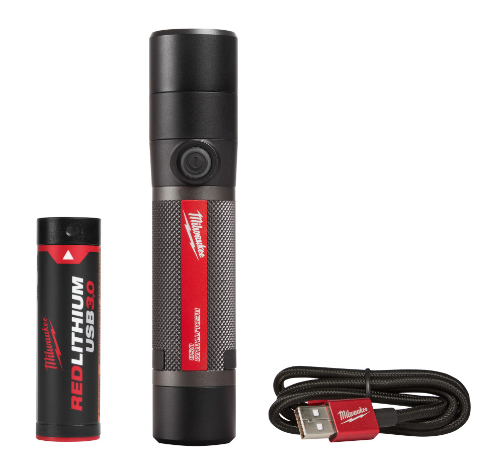 USB Rechargeable 800 Lumens Compact Flashlight Kit - Intensery