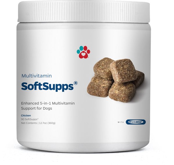 Pet Parents Multivitamin SoftSupps 5-in-1 Multi-Vitamin Dog Supplement， 90 count - Intensery