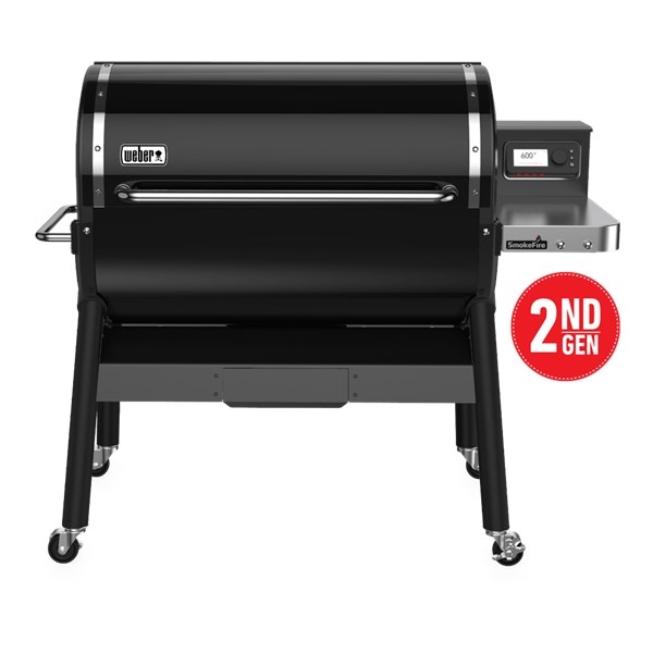 SmokeFire EX6 (2nd Gen) Wood Fired Pellet Grill - Black - Intensery