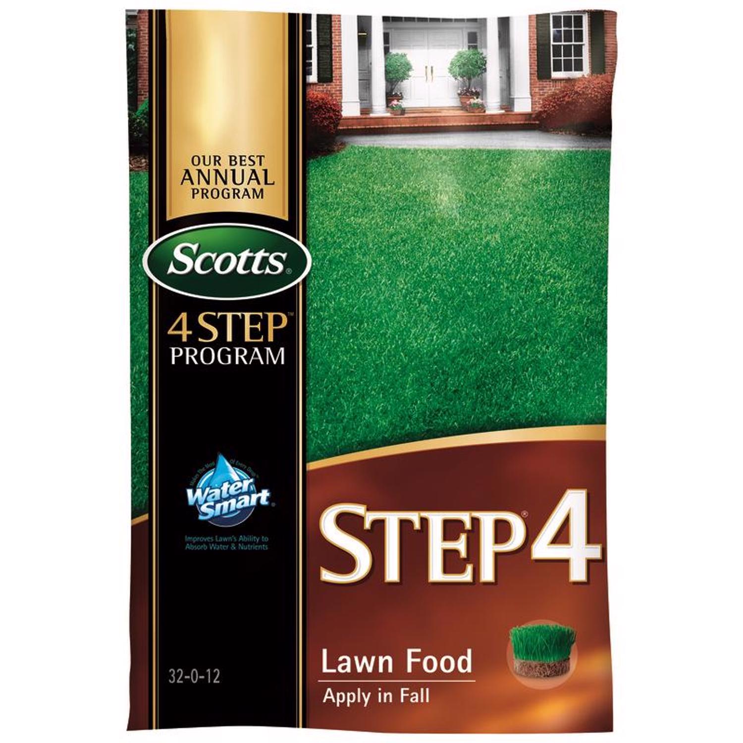 Scotts Step 4 Weed \u0026 Feed Lawn Fertilizer For All Grasses 5000 sq ft - Intensery