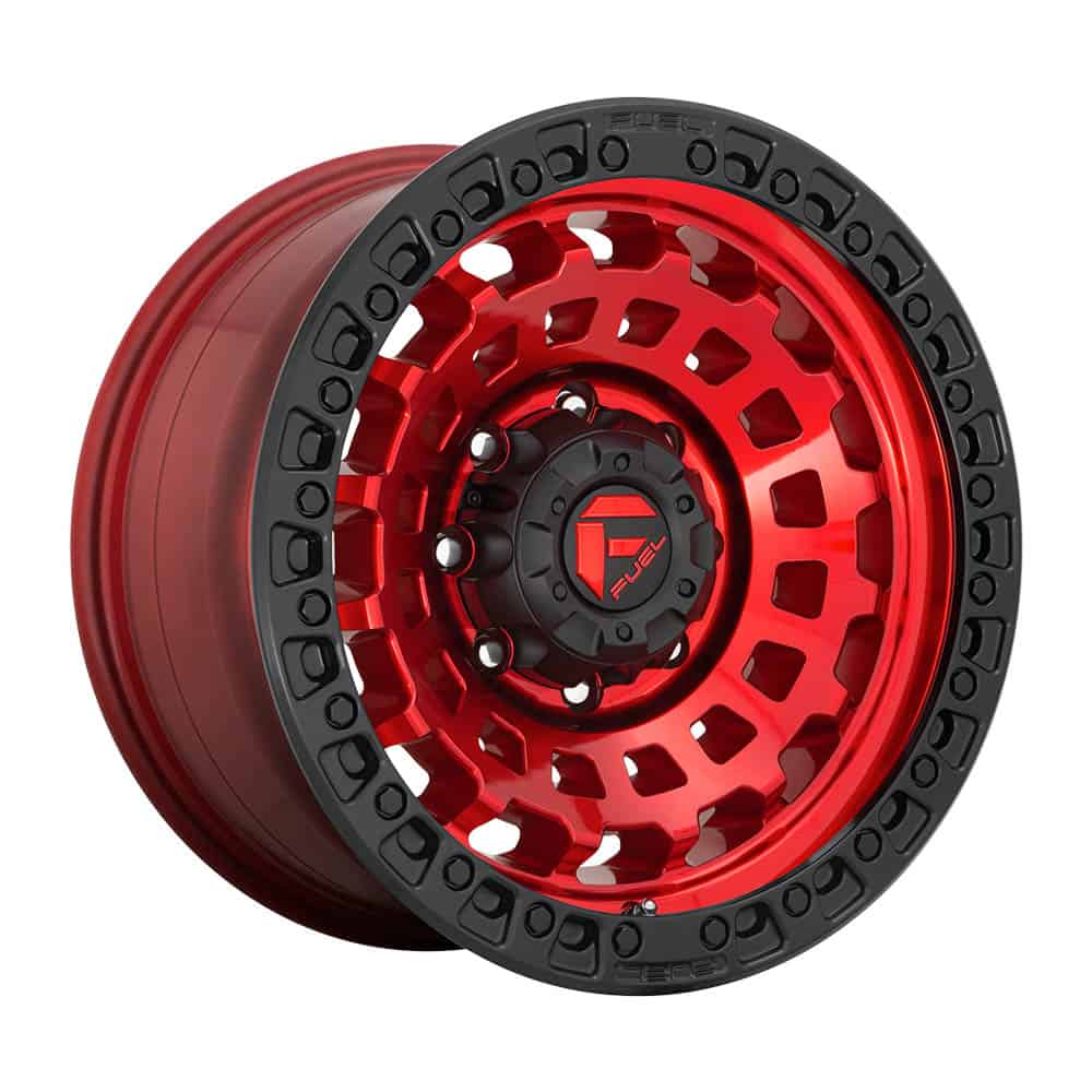 Fuel 1PC D632 ZEPHYR D632 17X9 5X5.0 GL-RED-BBR 01MM - Intensery