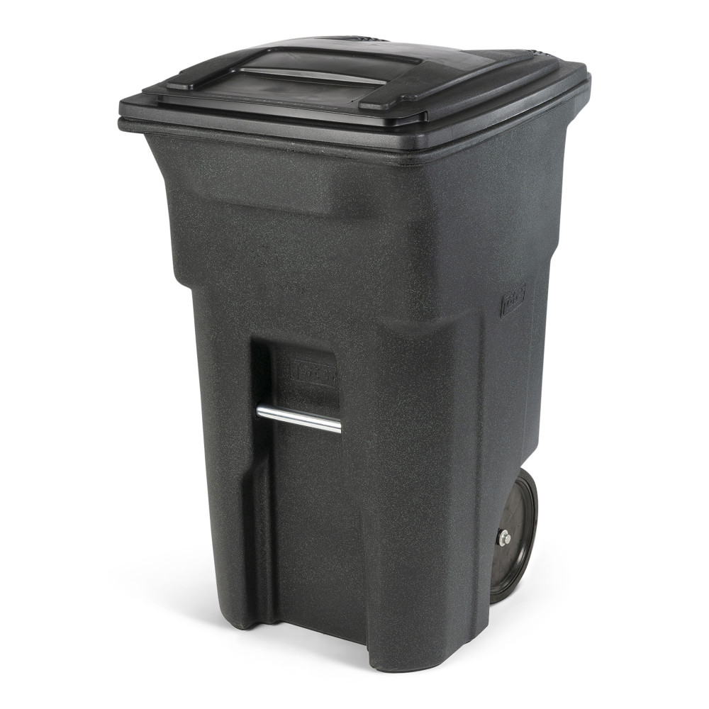 Toter Toter 64 Gallon Trash Can Greenstone with Quiet Wheels and Lid - Intensery