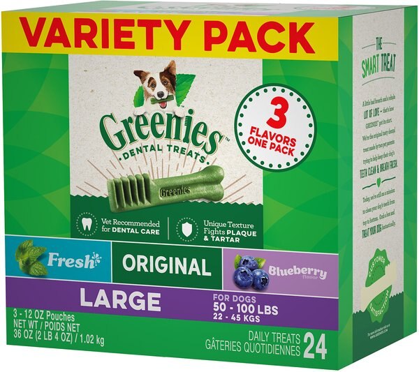Greenies Variety Pack Large Dental Dog Treats - Intensery