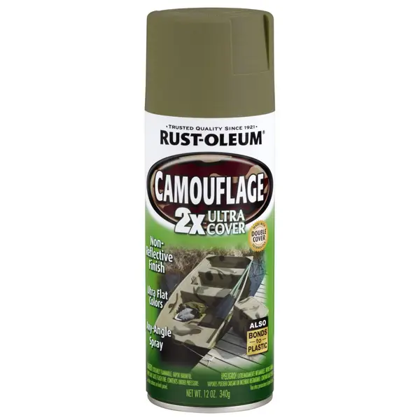 Rust-Oleum 12 oz Army Green Camouflage Ultra Cover Spray Paint - Intensery