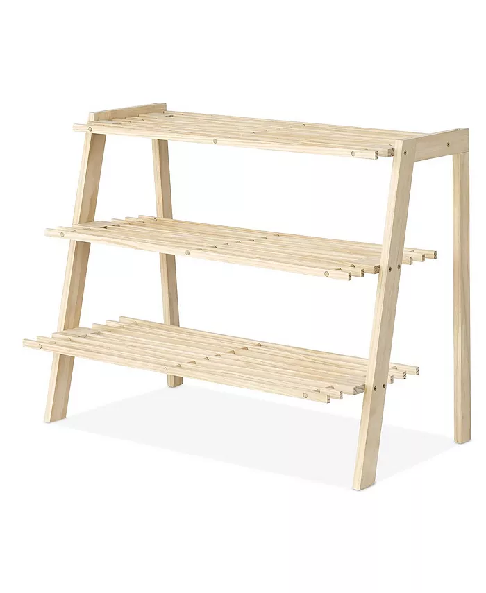 Whitmor 4-Tier Wooden Shoe Rack - Intensery