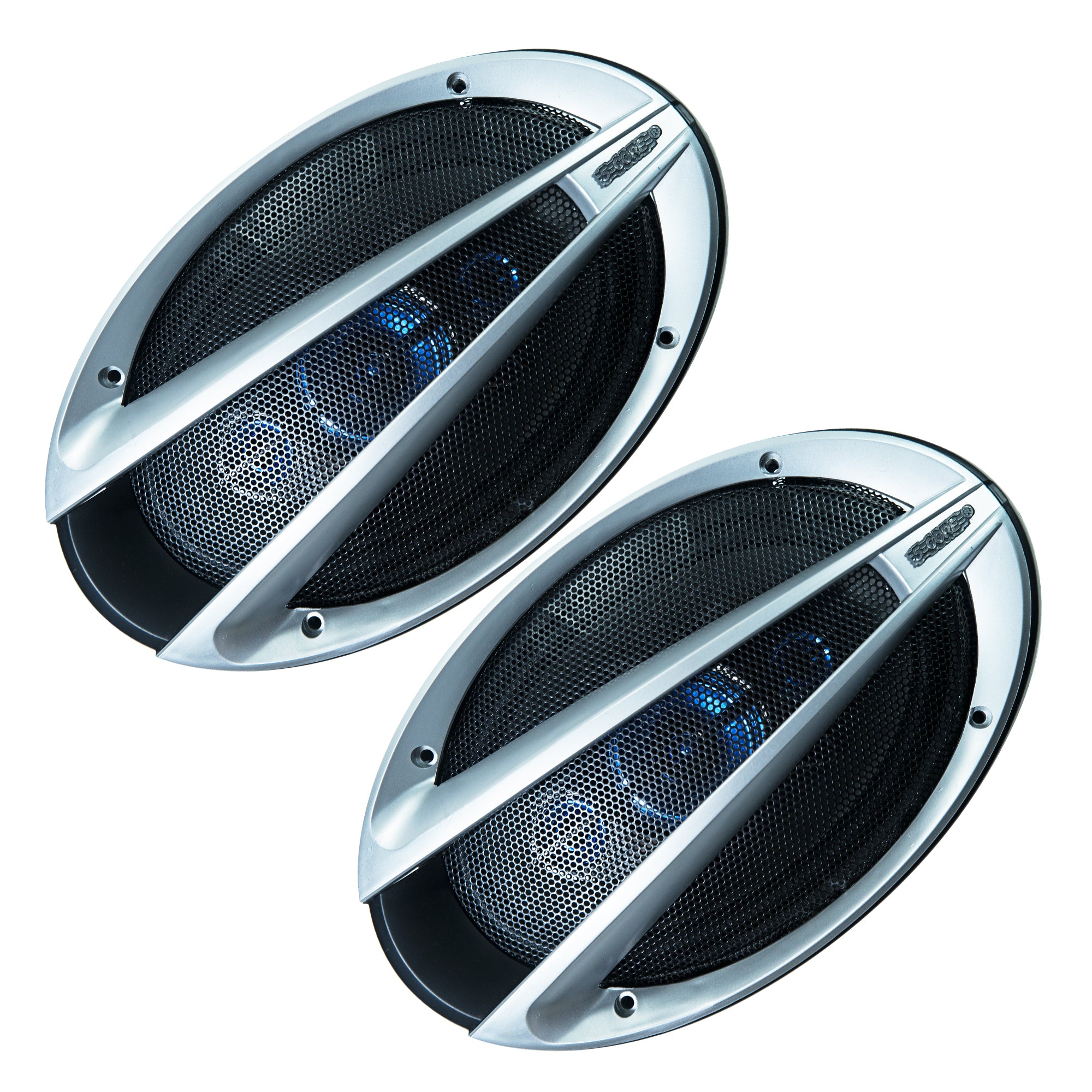 5 Core 6x9 Speakers Car Audio Black 2 Pack| 1100W Coaxial Speakers Car Audio with 100 MM Magnet, 4 Ohm | Professional 6x9 Speaker for Car Audio, Door - Intensery