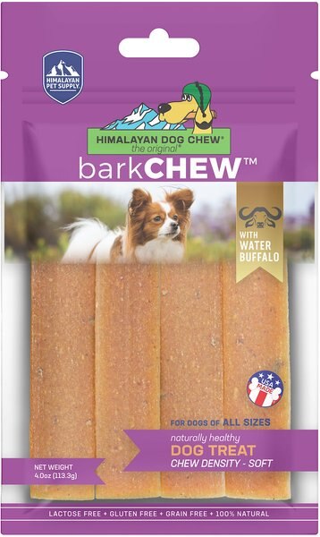 Himalayan Pet Supply barkCHEW Water Buffalo Jerky Dog Treats， 4.5-oz bag - Intensery