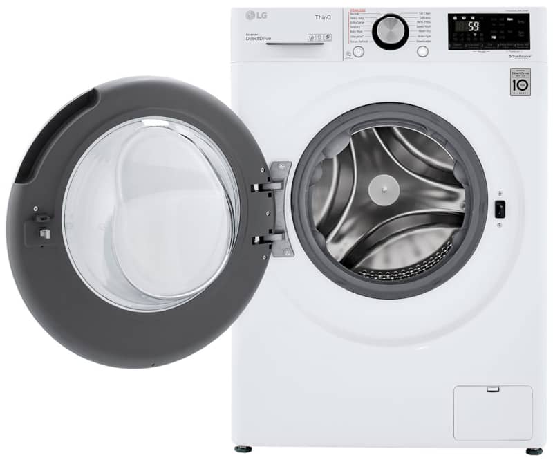 LG 2.4 Cu. Ft. White Compact Front Load Washer and Dryer Combo - Intensery