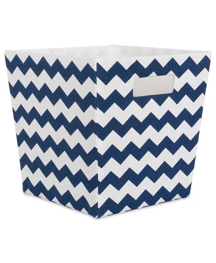 Design Imports Polyester Bin Chevron Trapezoid - Intensery