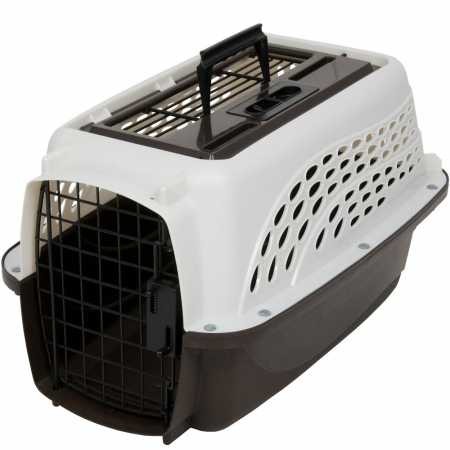 Petmate Two Door Top Load Pet Kennel  White (19.4