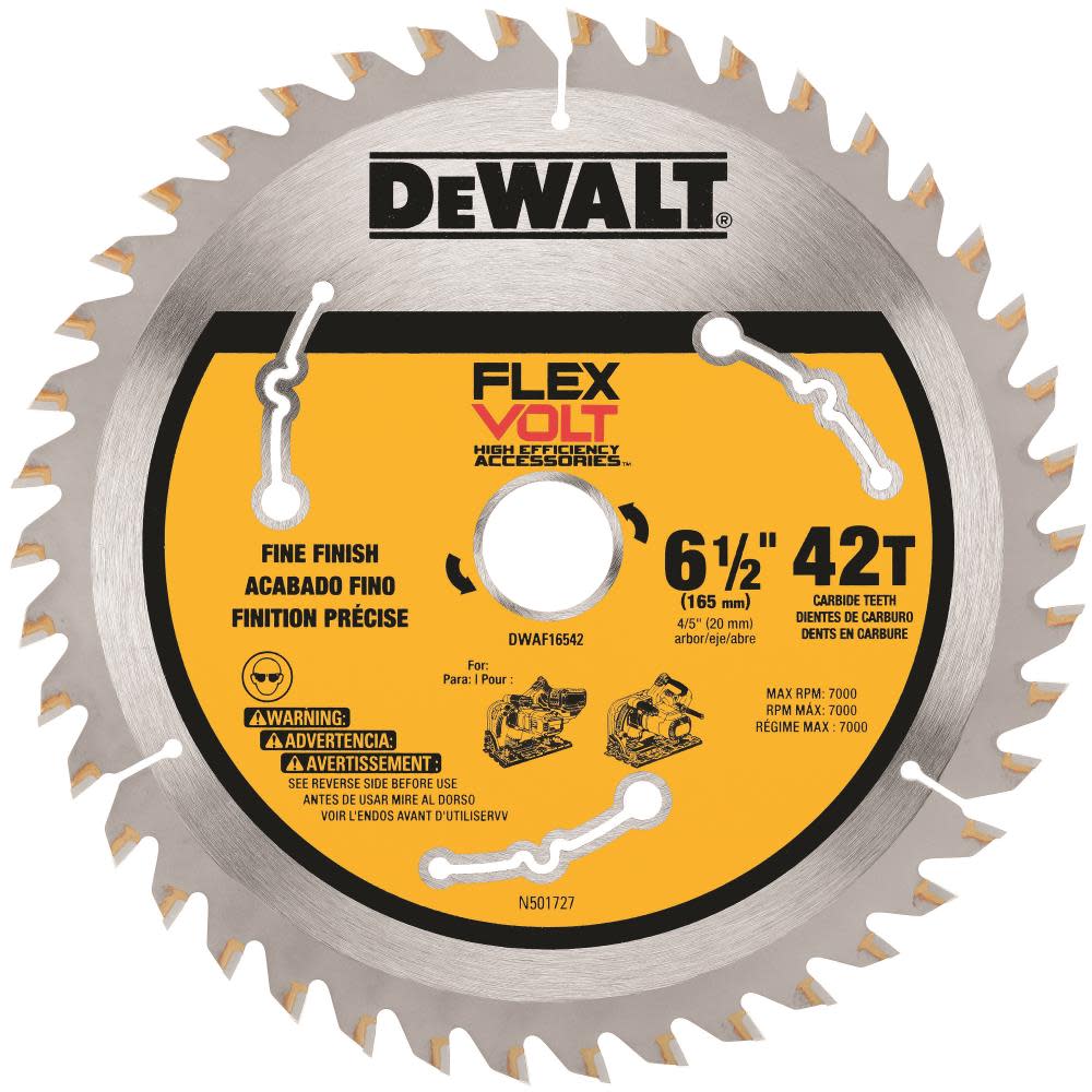 FLEXVOLT Track Saw Blade 6 1/2 42T - Intensery