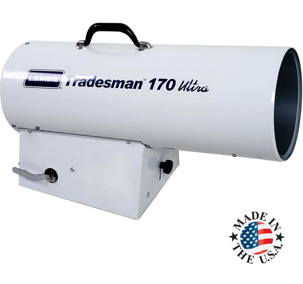Tradesman® Forced Air Open Flame LP 170K BTU heater， Diagnostic light - Intensery