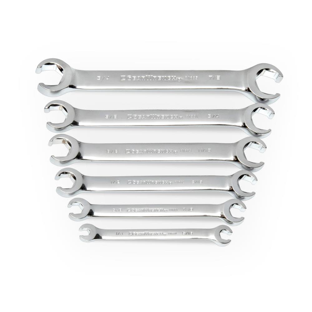 GEARWRENCH Flare Nut Wrench Set 6 Pc. SAE 81907 from GEARWRENCH - Intensery