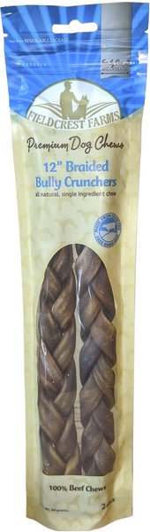 Fieldcrest Farms Premium Dog Chews Bully Crunchers 12\ - Intensery