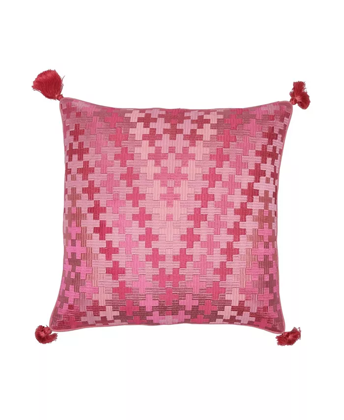 carol frank Pepi Lagoon Embroidered Pillow - Intensery
