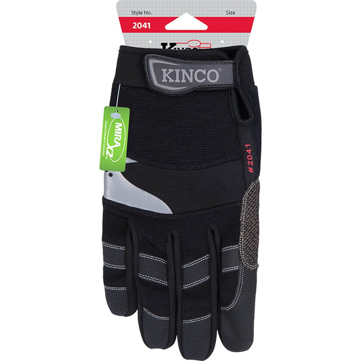 Kinco General Men\u0027s Indoor/Outdoor Padded Work Gloves Black M 1 pair - Intensery
