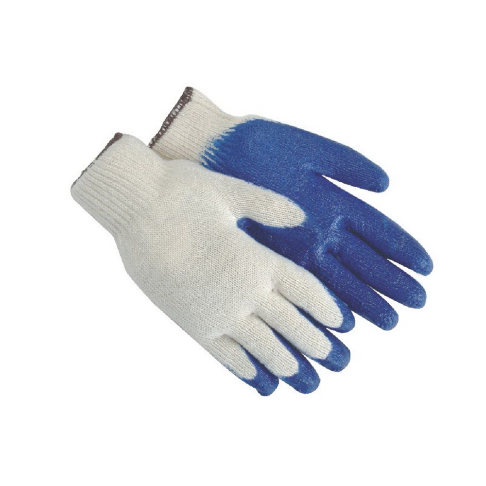 Latex Palm Coated Glove On String Knit Liner Large - Intensery
