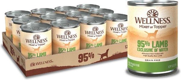 Wellness Ninety-Five Percent Lamb Grain-Free Canned Dog Food - Intensery