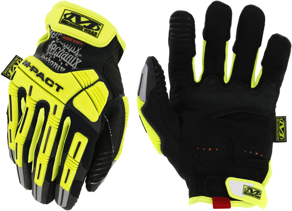 Mechanix Wear Hi-Viz M-Pact D5 Gloves 2X - Intensery