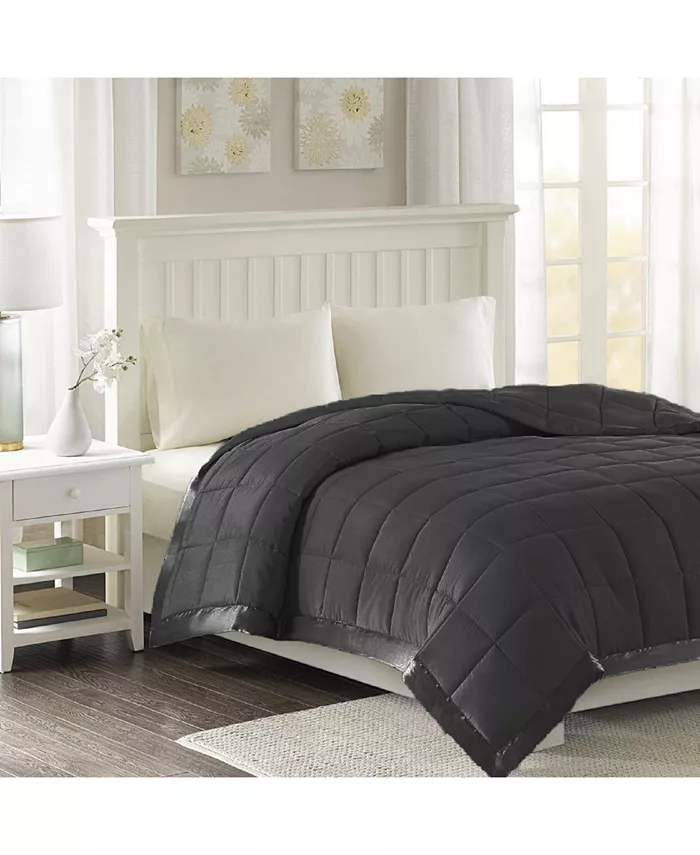 Luxlen Microfiber Blanket with Satin Edge， King - Intensery