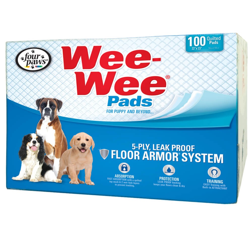Four Paws Wee-Wee Pads 100 pack box - Four Paws 100534762 - Intensery