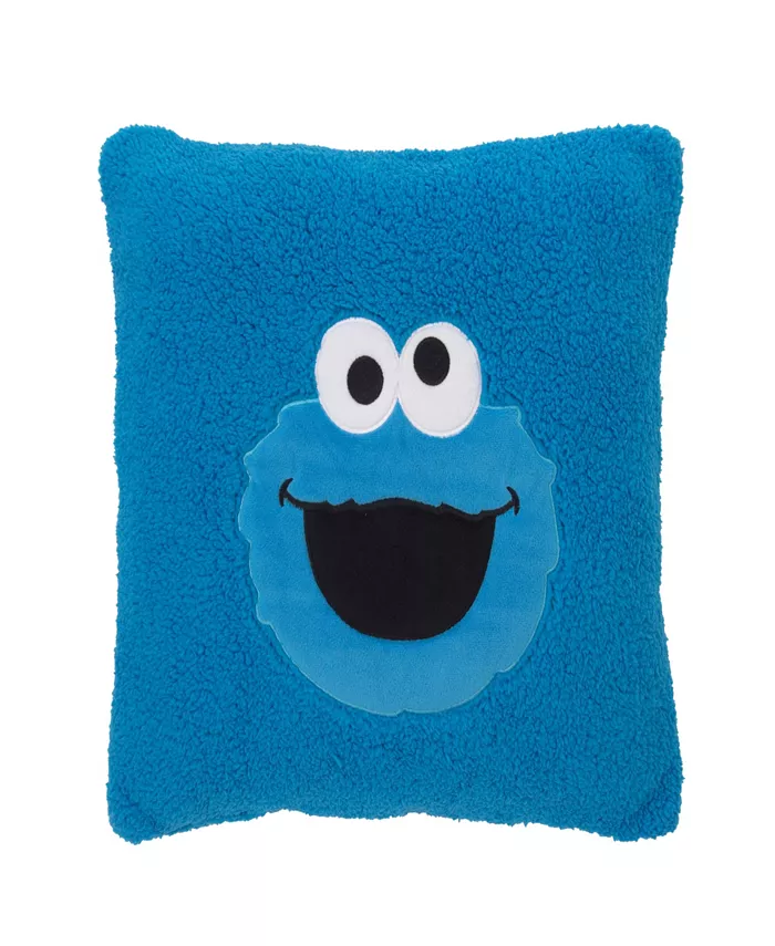 Macy's Sesame Street Cookie Monster Super Soft Decorative Pillow - Intensery