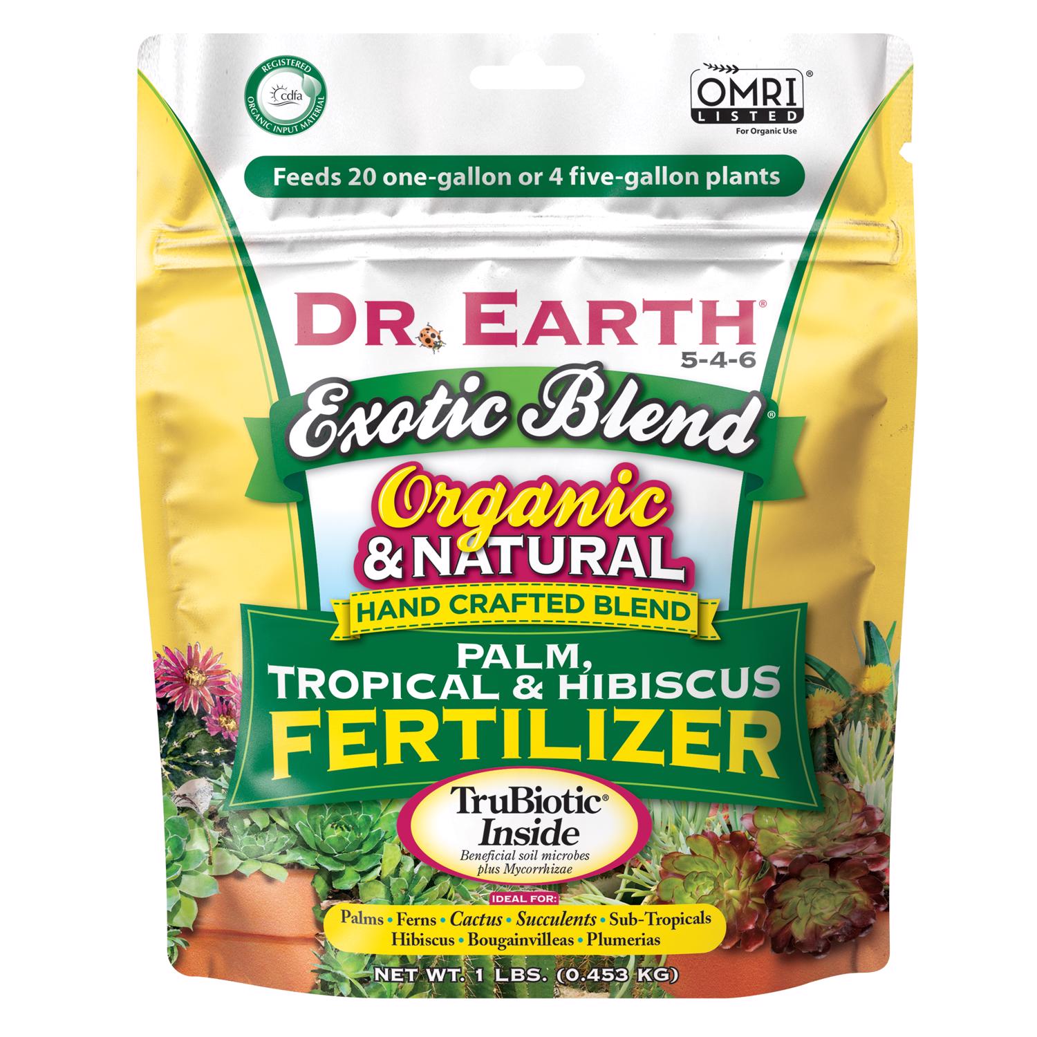 Dr. Earth Exotic Blend Organic Granules Hibiscus Plant Food 1 lb - Intensery