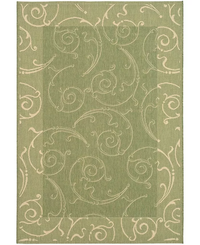 Safavieh Courtyard Olive and Natural 2'3