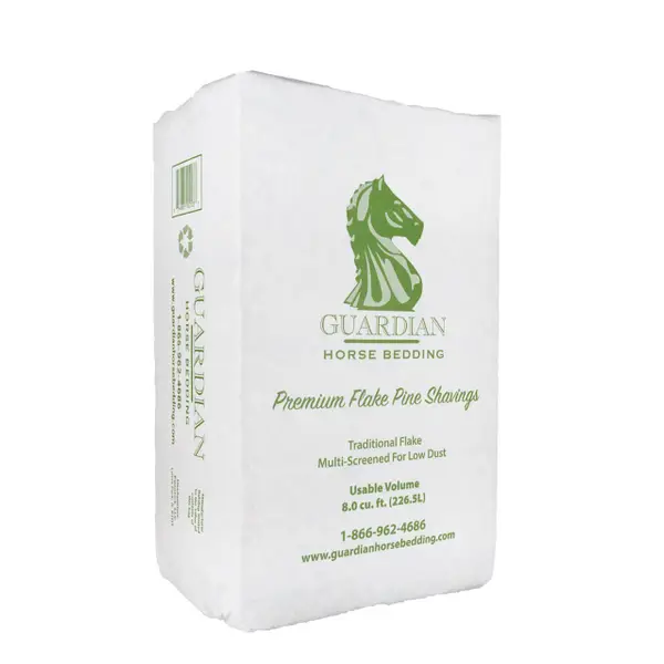 Guardian Horse Bedding 8 Cu. Ft. Premium Flake Pine Shavings - Intensery