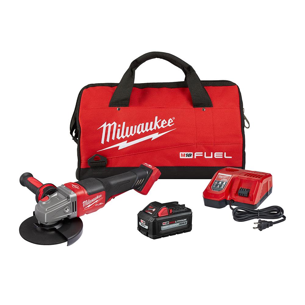Milwaukee M18 FUEL 4-1/2 in.-6 in. No Lock Braking Grinder with Paddle Switch Kit 2980-21 from Milwaukee - Intensery