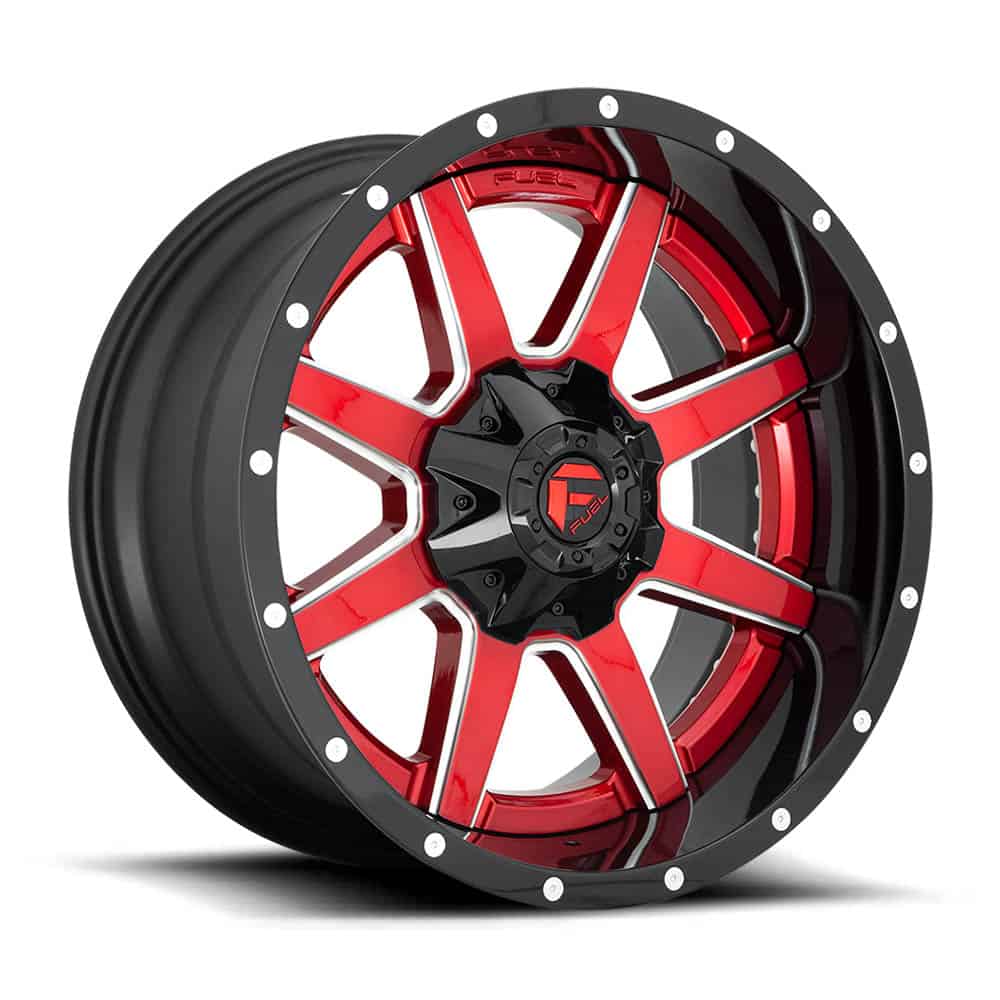 Fuel 2PC D250 MAVERICK D250 20X10 8X170 GL-RED -19MM - Intensery