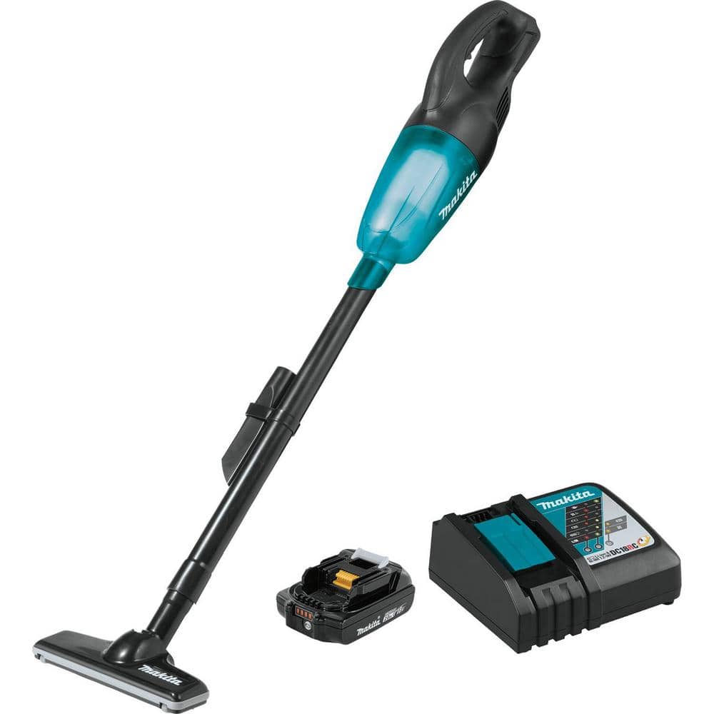 Makita 18V LXT Lithium-Ion Handheld Compact Cordless Vacuum Kit 2.0 Ah XLC02R1B - Intensery