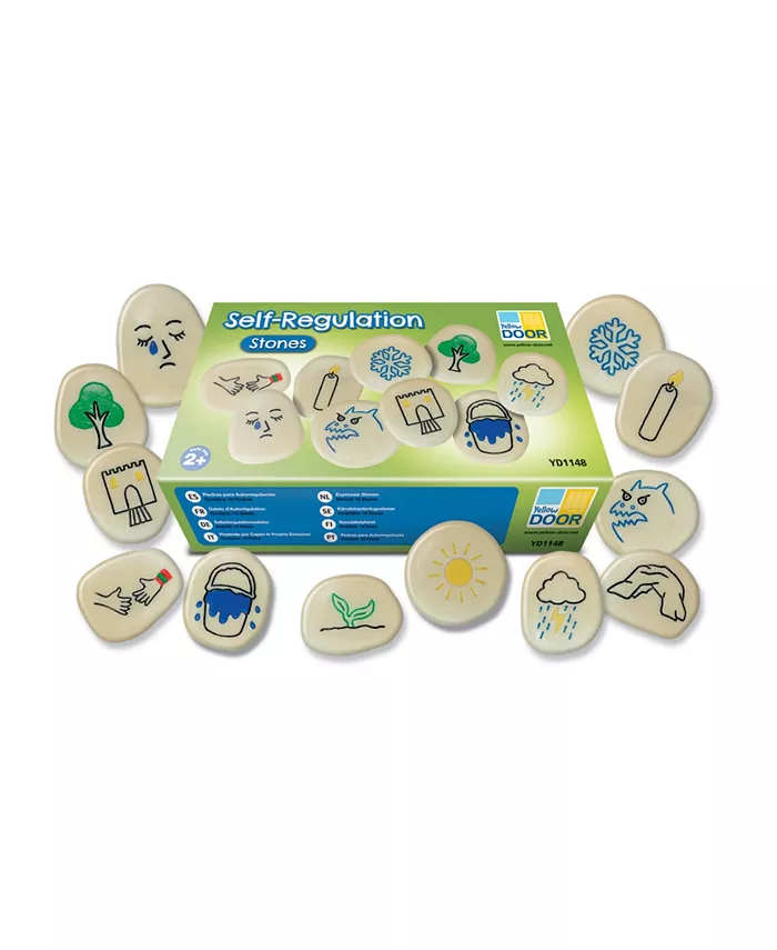 Yellow Door Self-Regulation Stones， Set of 12 - Intensery