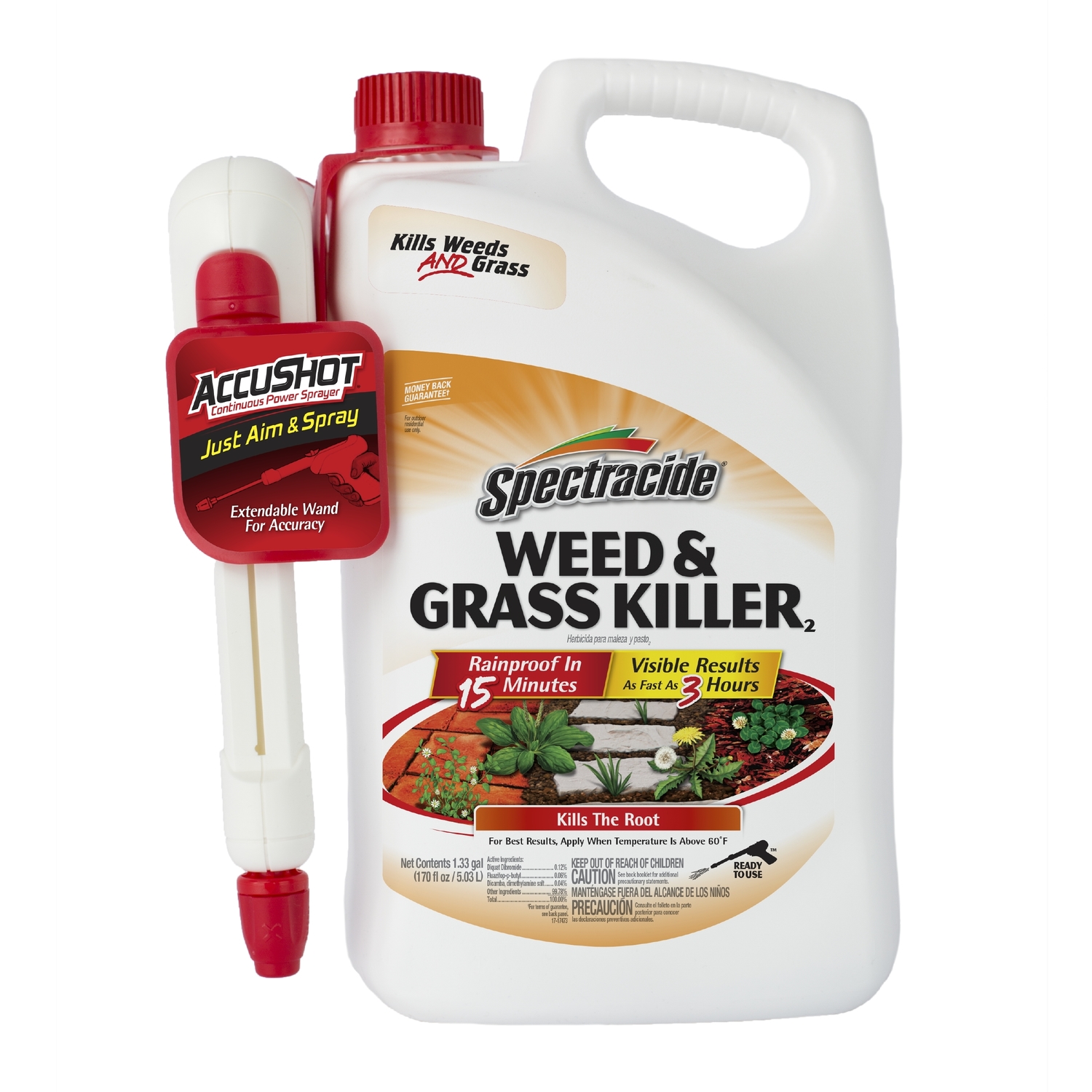 Spectracide AccuShot Weed and Grass Killer RTU Liquid 1.33 gal - Intensery