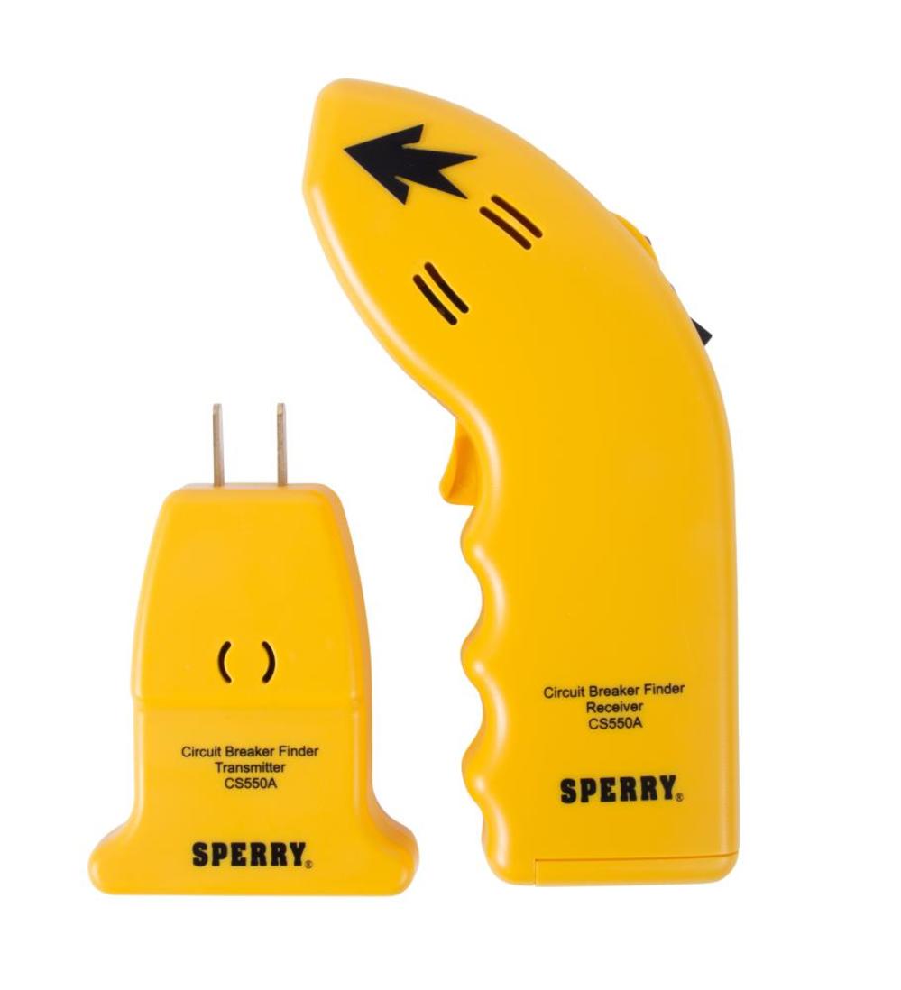 Sperry Instruments CS550A Circuit Breaker Finder， Identifies Correct Circuit or Fuse， Audible/Visual Alert， 120V AC， 50 to 60Hz - Intensery