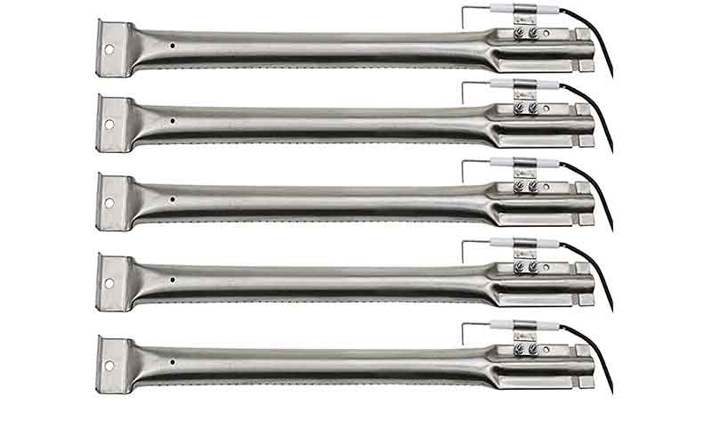 16 15/16'' x 1'' Gas Grill Burners Pipe Tubes 5pcs Kit fits Cha-Broil, Kirkland, Charmglow, Perfect Flame, Nexgrill, Kenmore, Jenn Air - Intensery