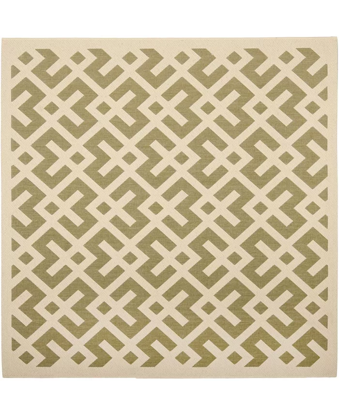 Safavieh Courtyard Green and Bone 6'7