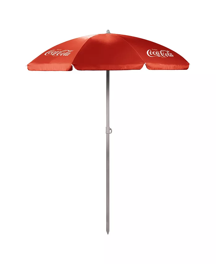 Oniva by Picnic Time Coca-Cola 5.5 Ft. Portable Beach Umbrella - Intensery