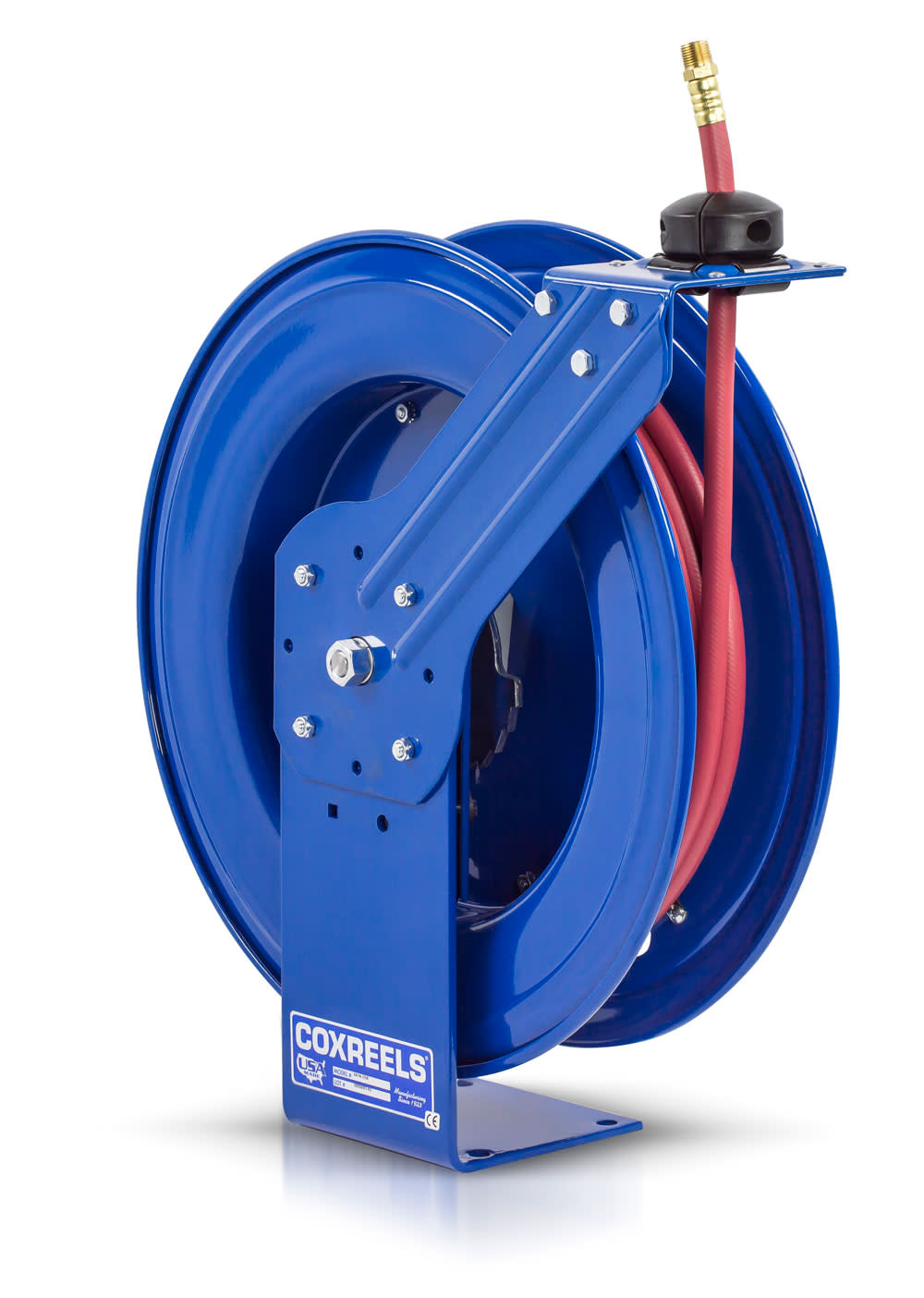 3/8 in x 50 ft Heavy Duty Spring Driven Hose Reel， 300 PSI - Intensery